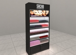makeup store shelves