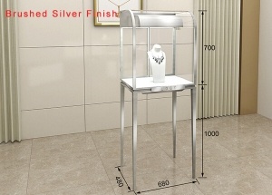 glass jewelry tower showcase quarter-vision