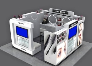 eyebrow threading kiosk