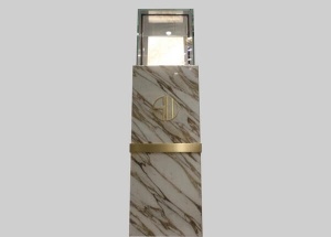luxury marble jewelry display pedestal stands