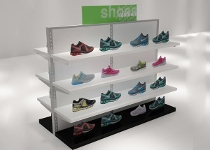 retail shoe shelves