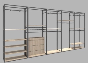 commercial garment display racks