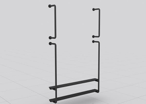 wall mounted display rack