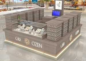 slatwall jewelry display for jewelry and accessories kiosk design