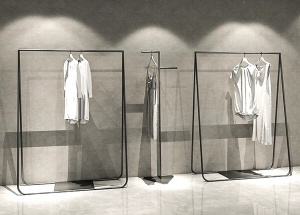 retail shop clothing racks