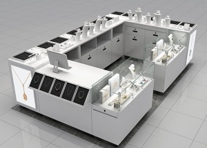 custom mall kiosk for jewelry display