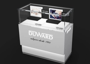 wooden and glass showcase