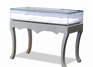 white furniture for jewelry showcase
