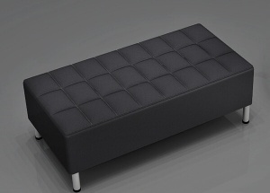 black leather stool reception chairs without backs