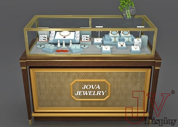 gold jewellery showcase
