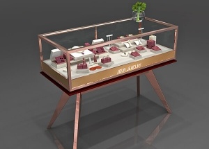 rose gold jewelry display
