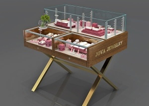jewelry display case with lighting