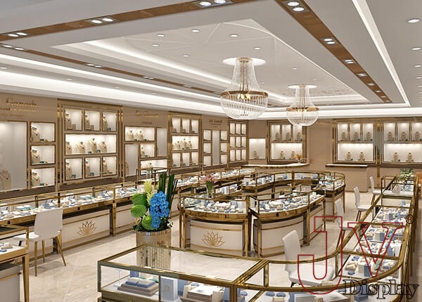 gold jewellery showroom interior