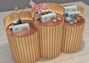 shop round display units tables for tea shop healthcare store