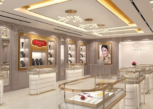 gold shop interior design