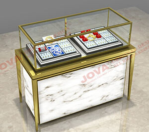New design jewelry showcases in Ecofurnispaces DISPLAY FURNITURE